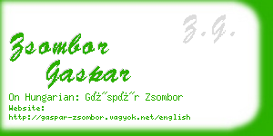 zsombor gaspar business card